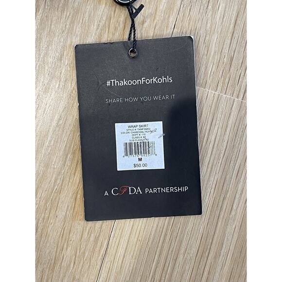 NWT Thakoon London Charcoal Mini Casual Winter Skirt Size MEDIUM - Picture 6 of 8
